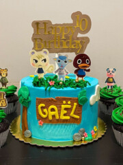 Animal Crossing toppers for children cakes and cupcakes